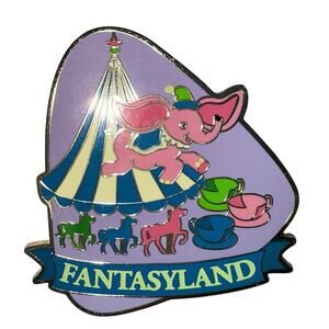 WDI Disney pin DUMBO Teacups Carousel Fantasyland 60th Anniversary 1950s LE 150